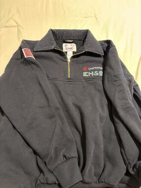Vintage Game Workwear EMT Paramedic 1/4 Zip Job Shirt Carpenter EH&S